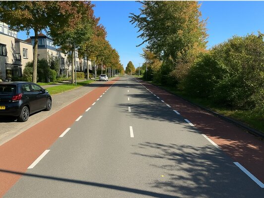 Ai fietsstroken traject a